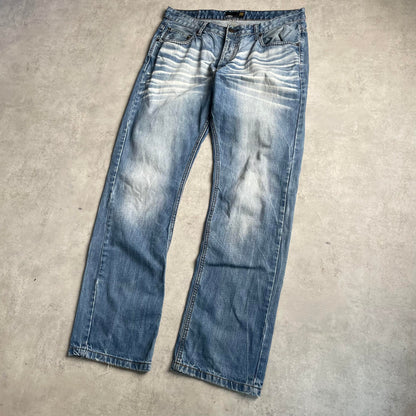 Smog y2k straight fit farmernadrág