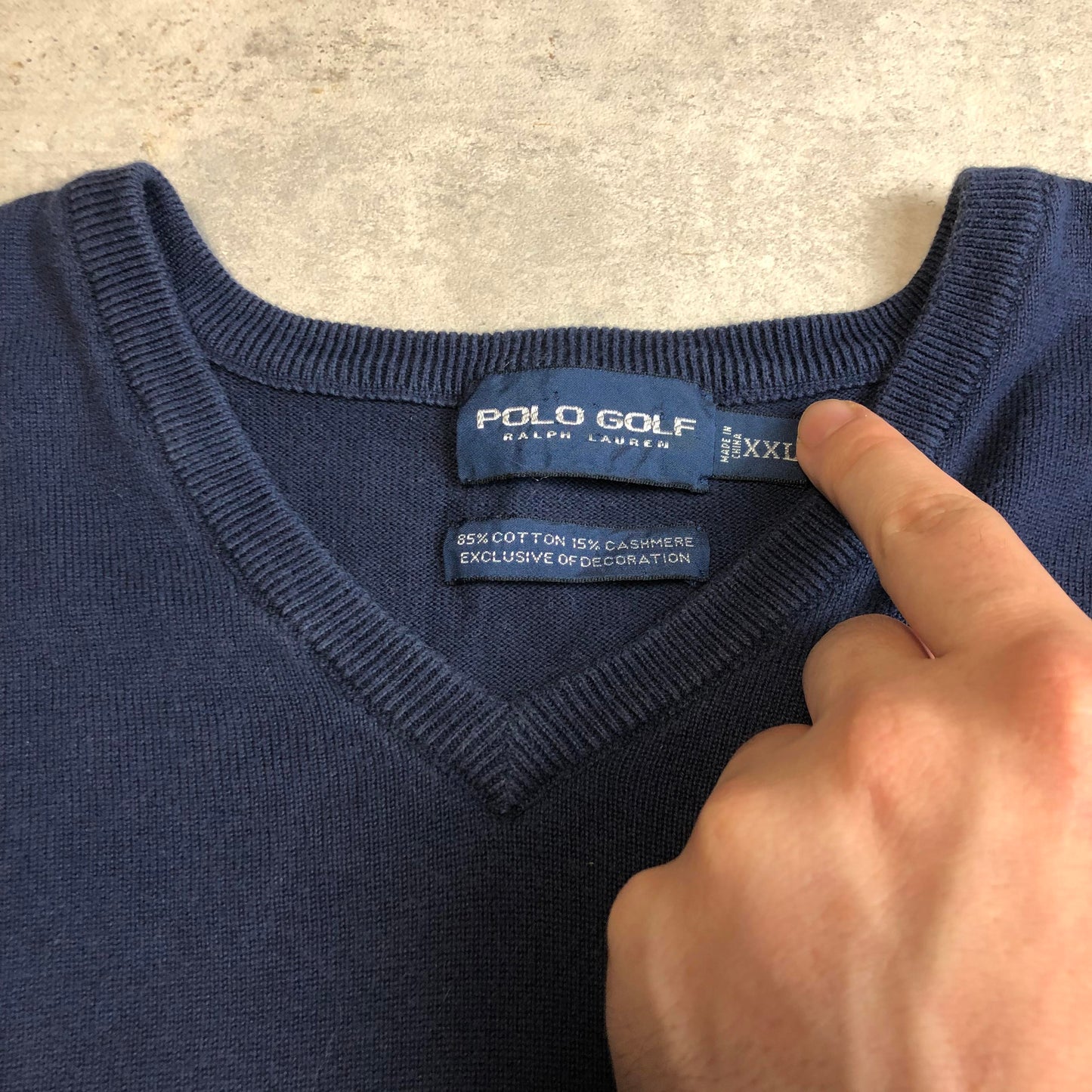 Ralph Lauren v-nyakú kötött pulóver