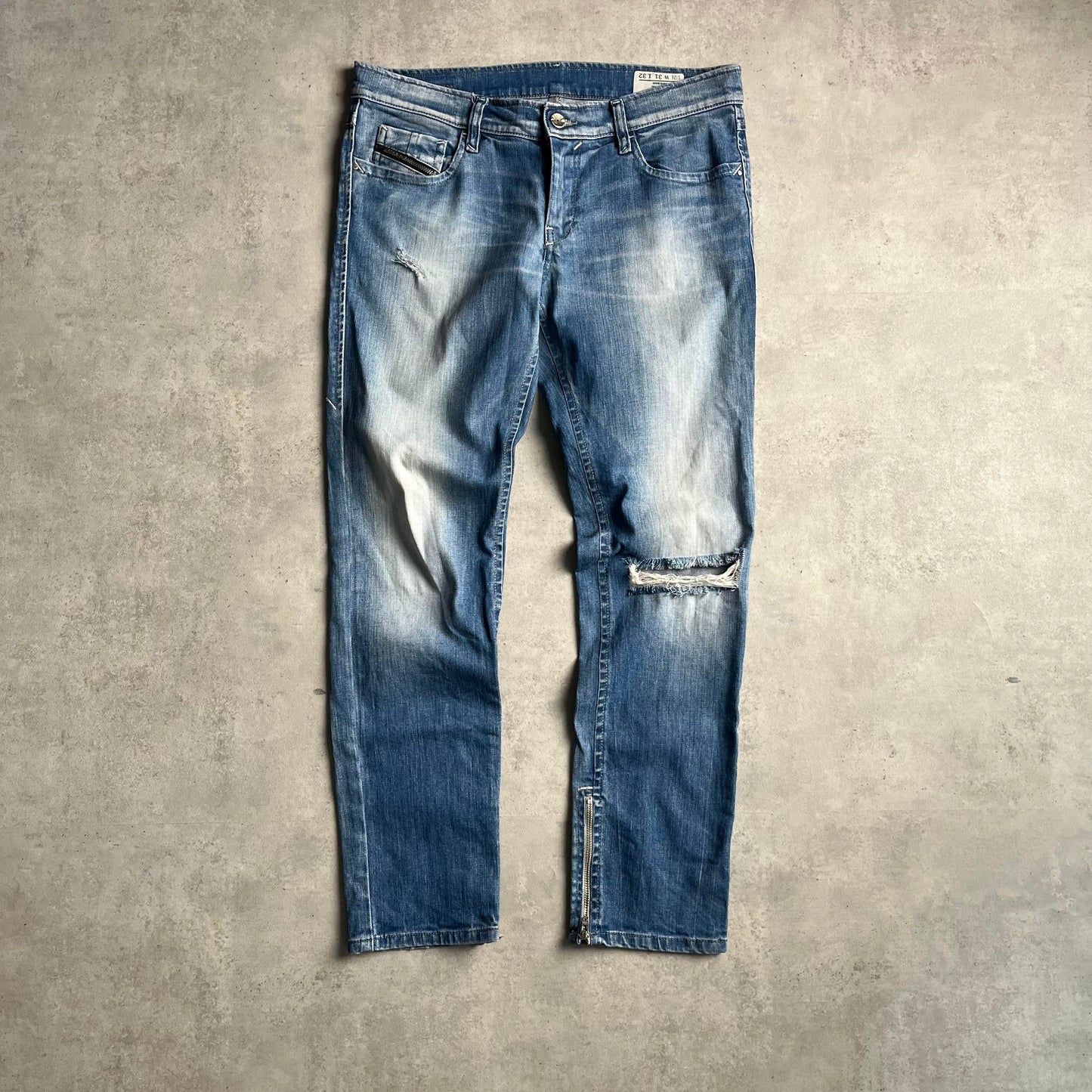 Diesel y2k alul cipzáros farmernadrág