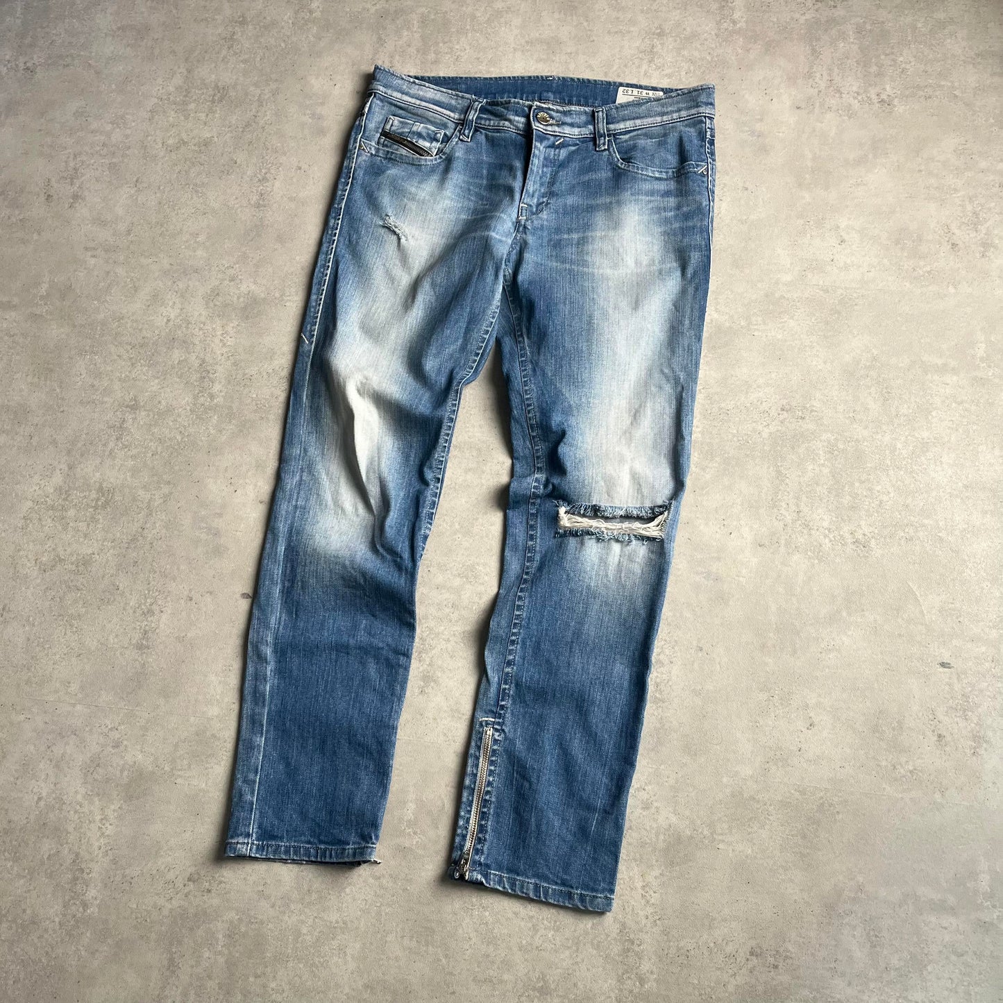 Diesel y2k alul cipzáros farmernadrág