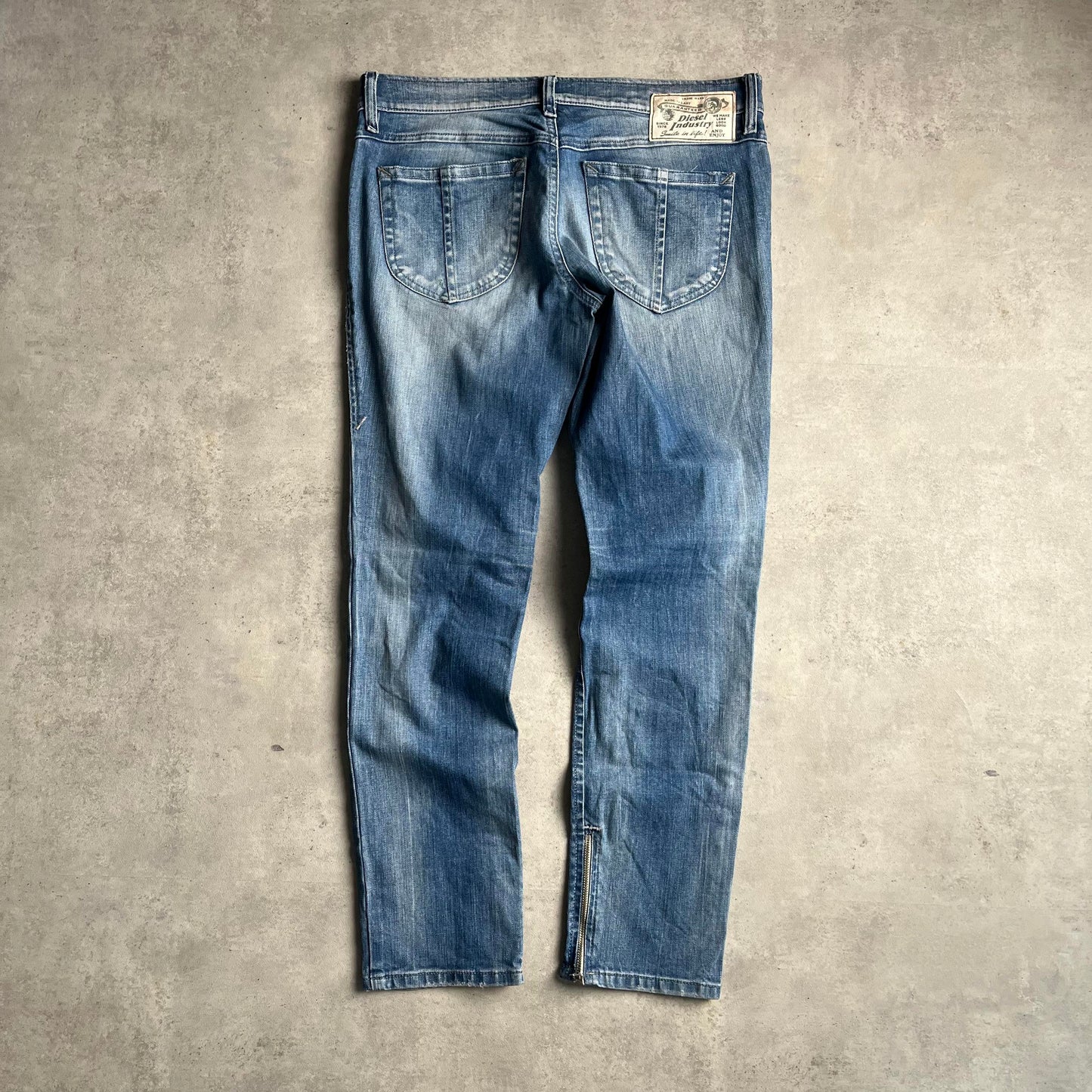 Diesel y2k alul cipzáros farmernadrág