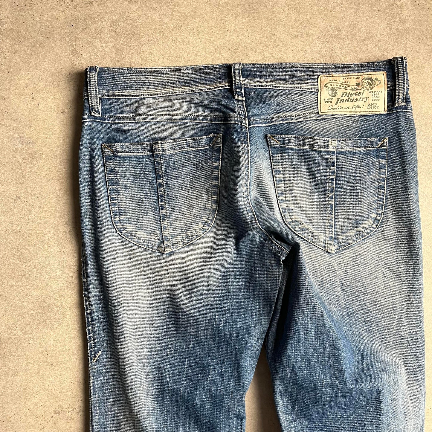 Diesel y2k alul cipzáros farmernadrág