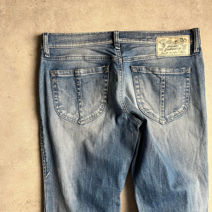 Diesel y2k alul cipzáros farmernadrág