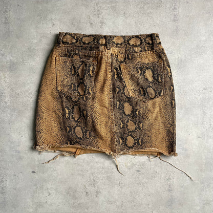 By Clara y2k snakeskin szoknya