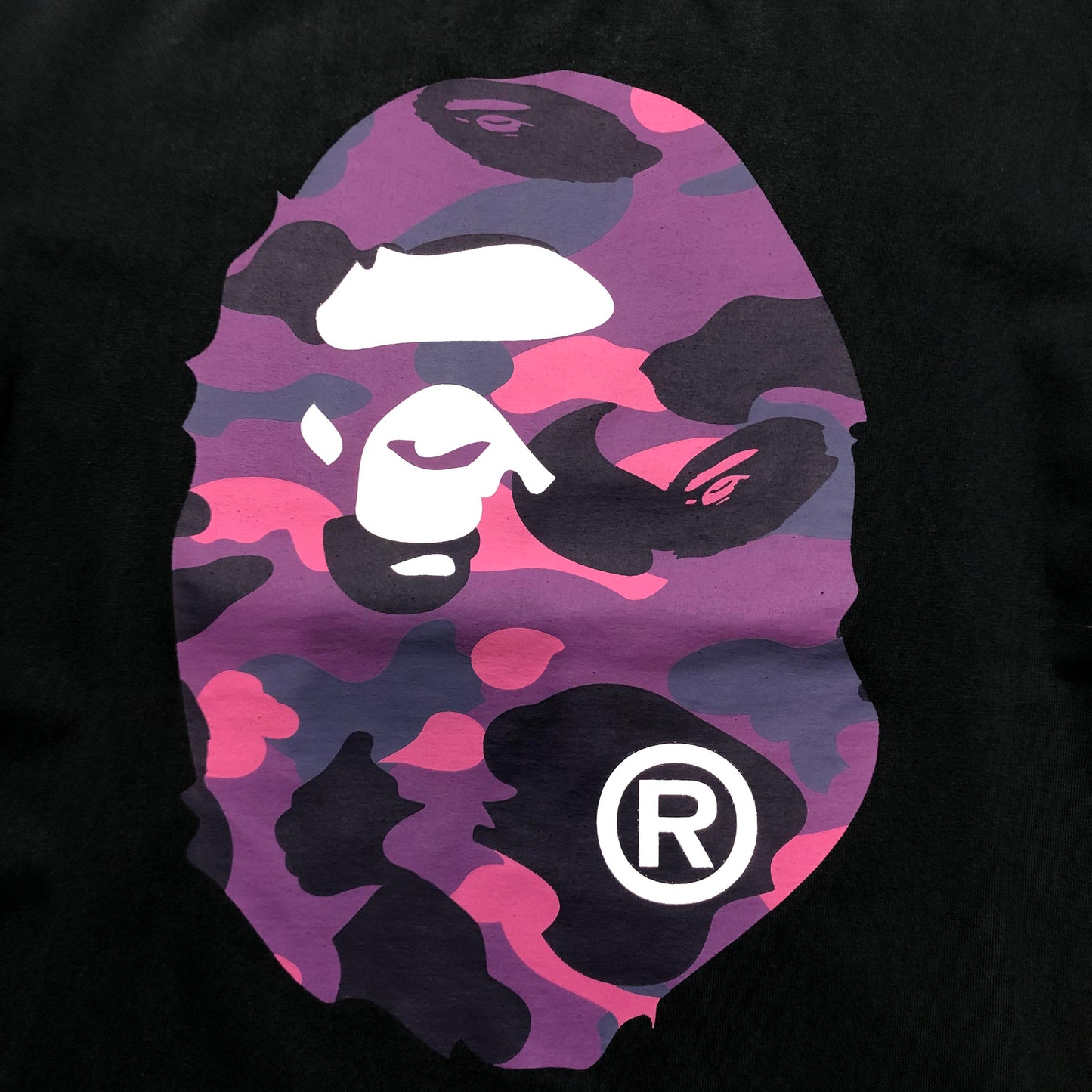 Bape Purple Camo Ape póló