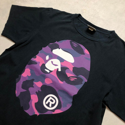 Bape Purple Camo Ape póló