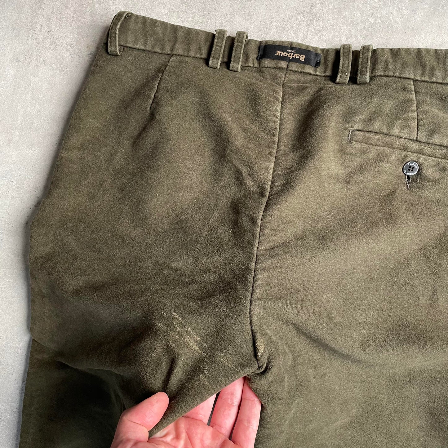 Barbour khakizöld vadásznadrág