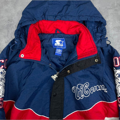 Vintage Starter Uconn Huskies kabát