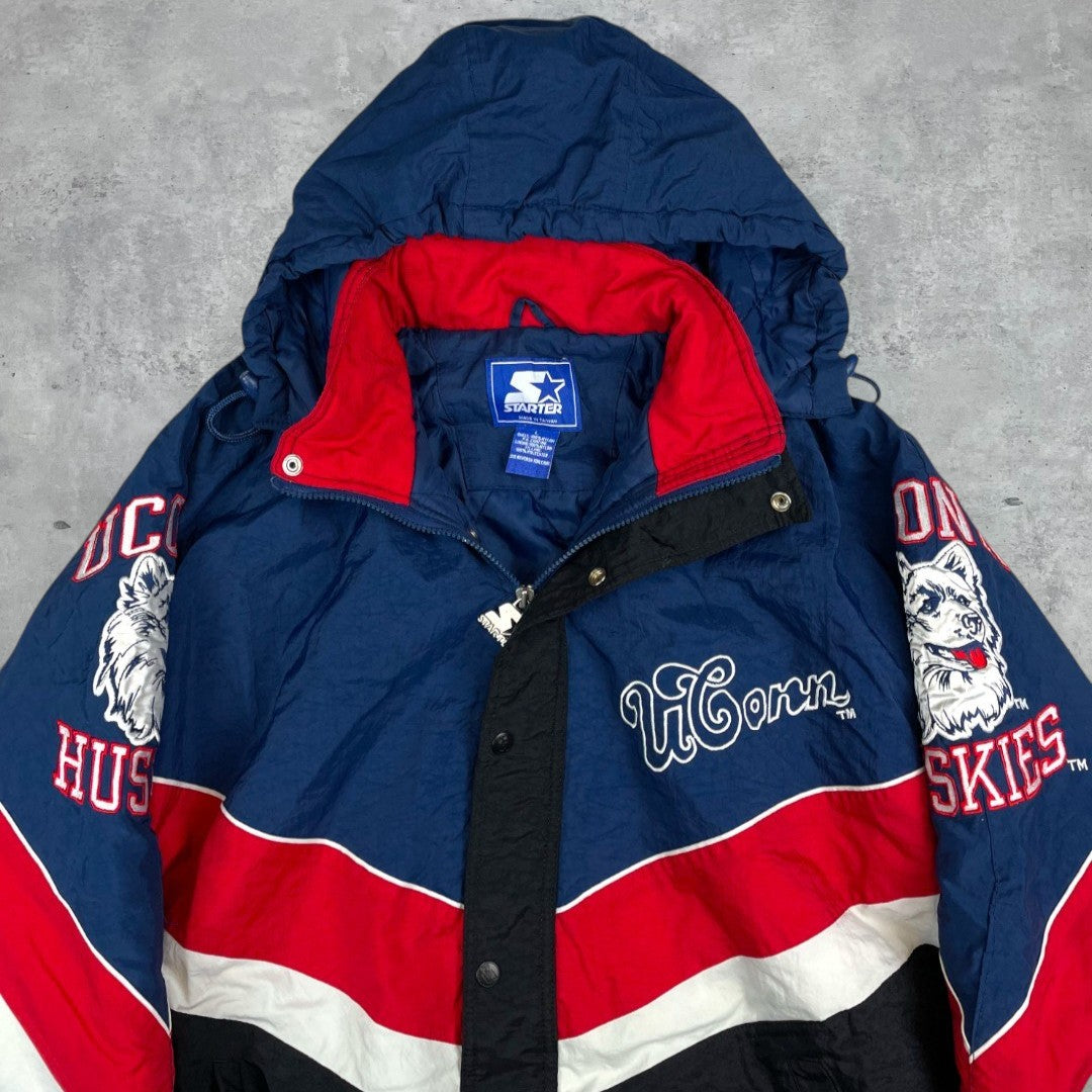 Vintage Starter Uconn Huskies kabát