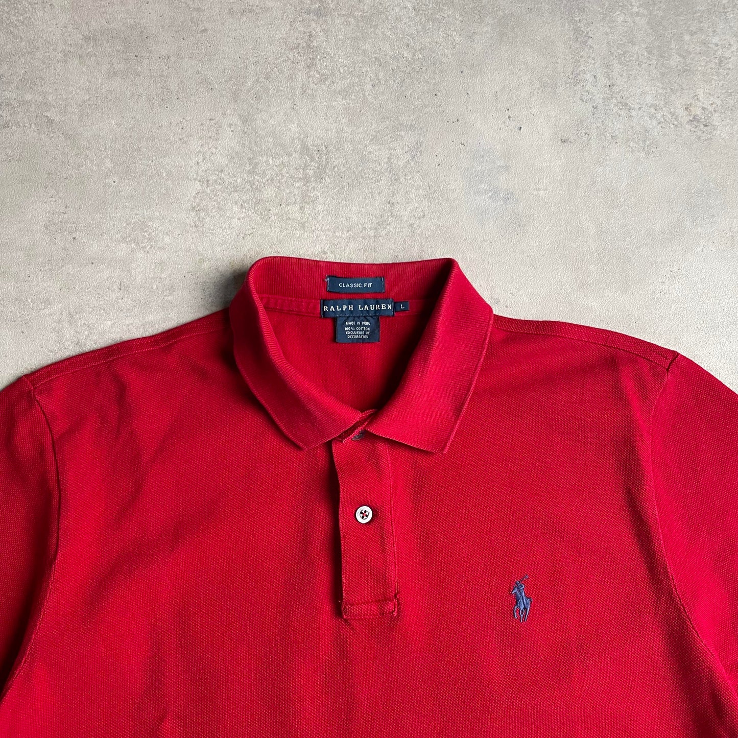 Ralph Lauren piros pólóing