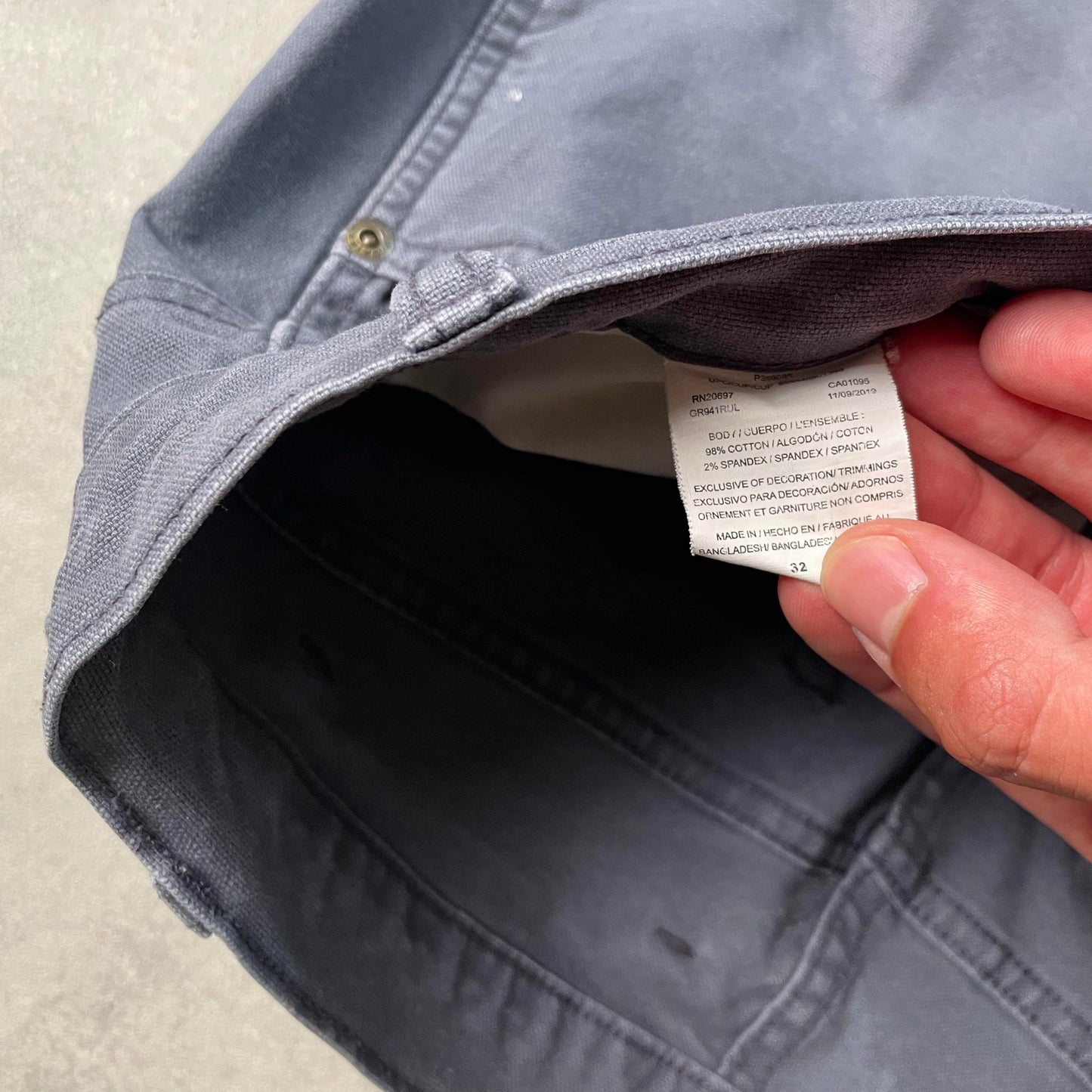 Dickies szürke farmeranyagú rövidnadrág