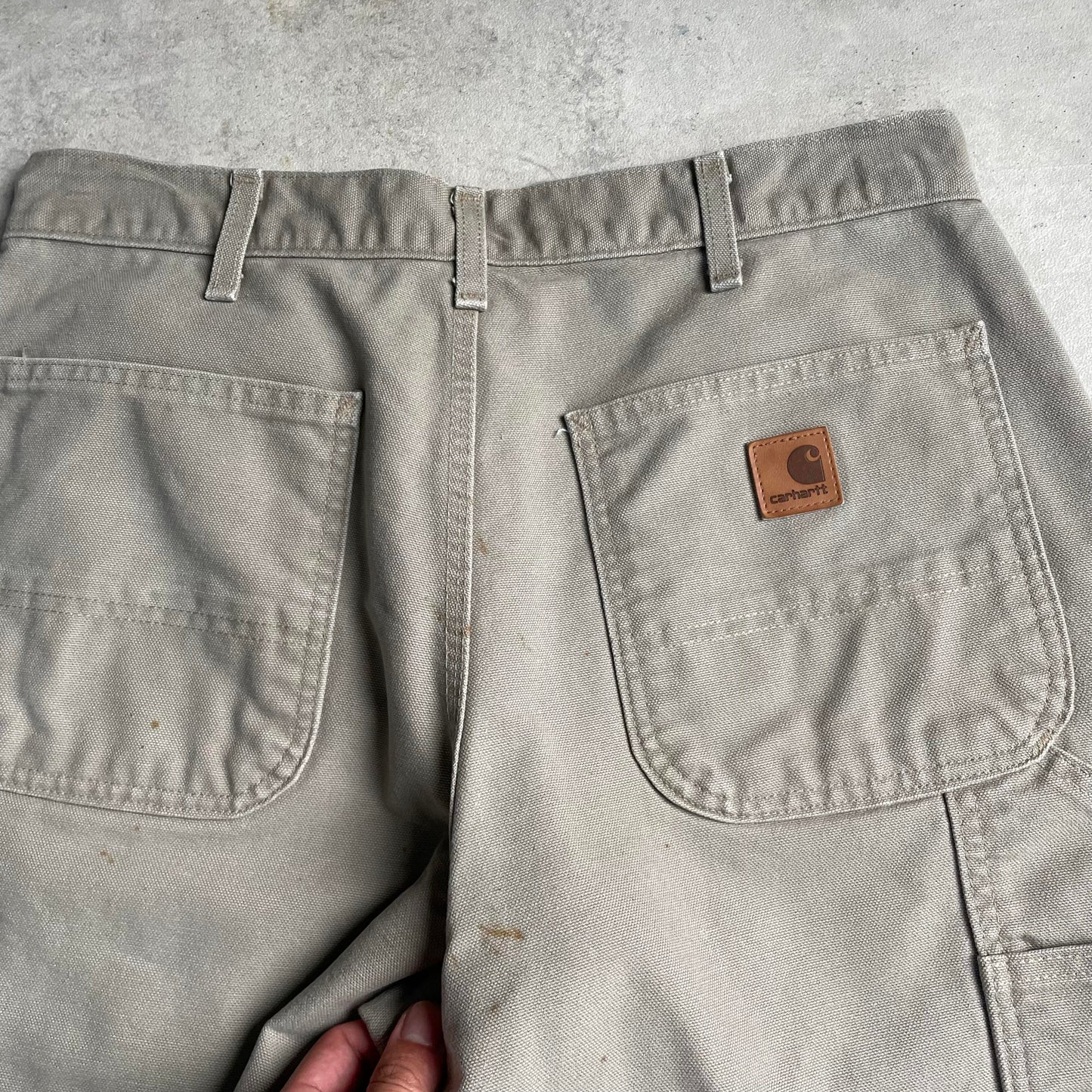 Carhartt homokszínű carpenter rövidnadrág