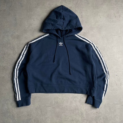 Adidas cropped center logo hoodie