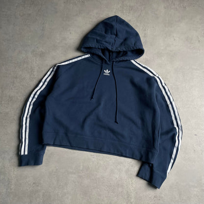 Adidas cropped center logo hoodie