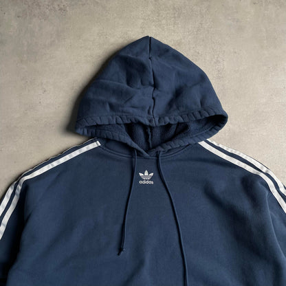 Adidas cropped center logo hoodie
