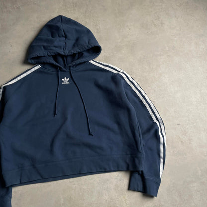 Adidas cropped center logo hoodie