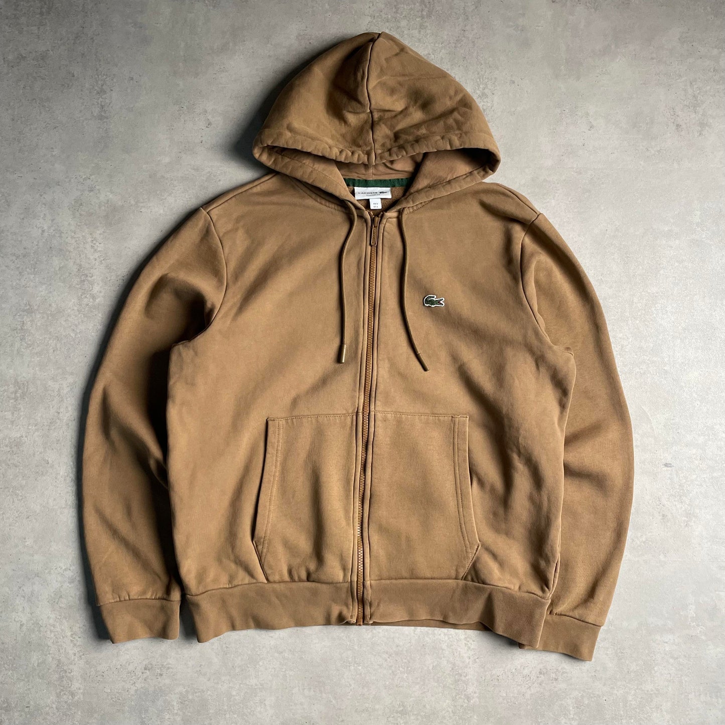 Lacoste barna zip-up hoodie