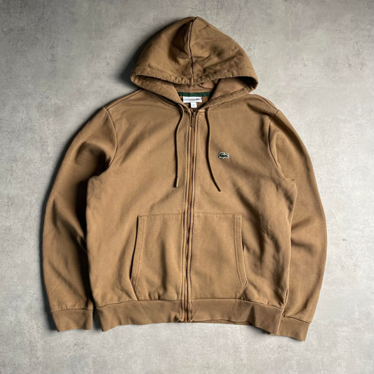 Lacoste barna zip-up hoodie