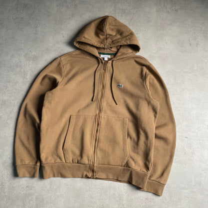 Lacoste barna zip-up hoodie