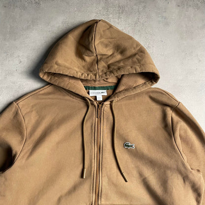 Lacoste barna zip-up hoodie