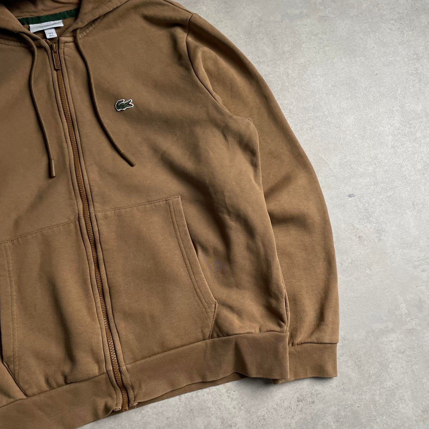 Lacoste barna zip-up hoodie