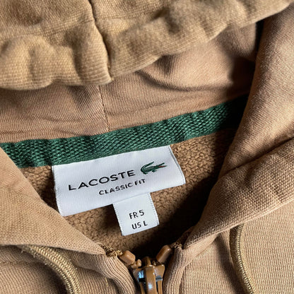 Lacoste barna zip-up hoodie