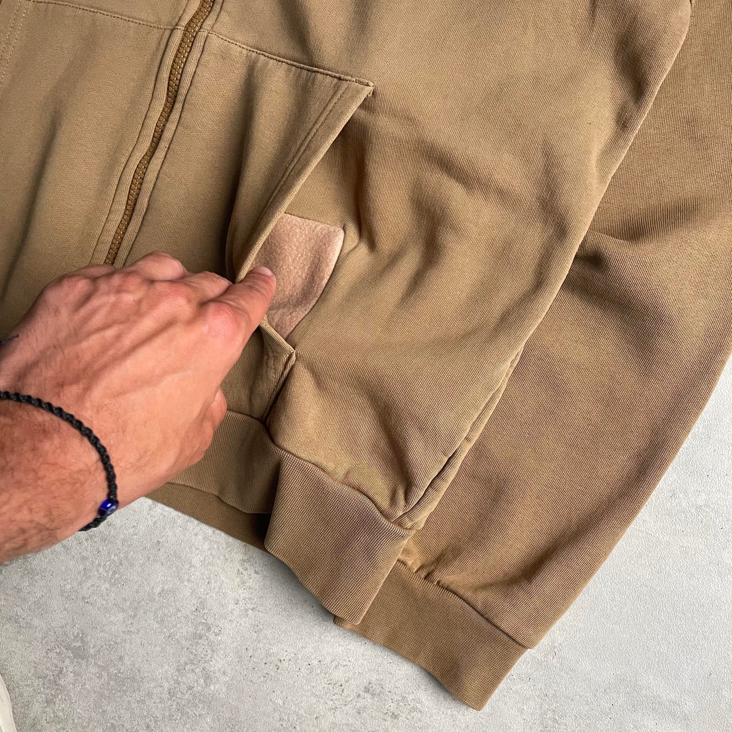 Lacoste barna zip-up hoodie