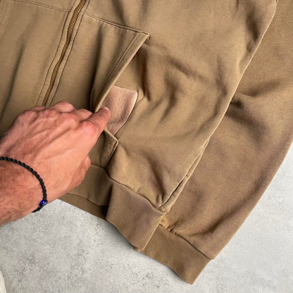 Lacoste barna zip-up hoodie