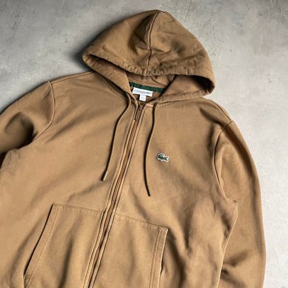 Lacoste barna zip-up hoodie