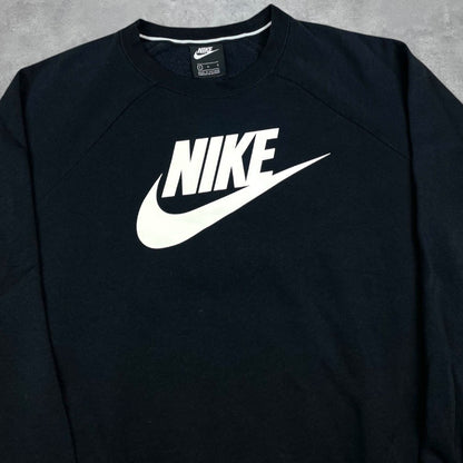 Nike fekete big logo crewneck