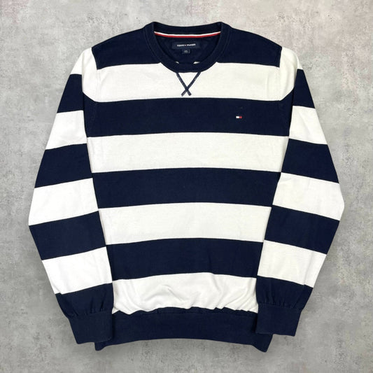 Tommy Hilfiger csíkos környakú pulóver