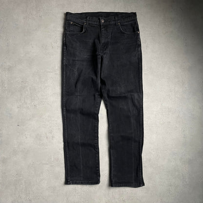 Wrangler fekete slim fit stretch farmernadrág