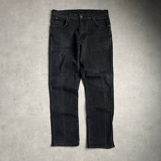 Wrangler fekete slim fit stretch farmernadrág