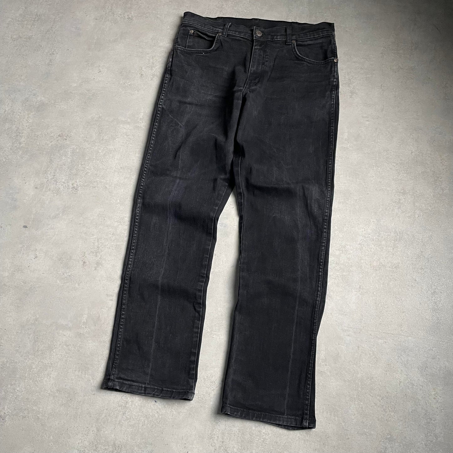 Wrangler fekete slim fit stretch farmernadrág