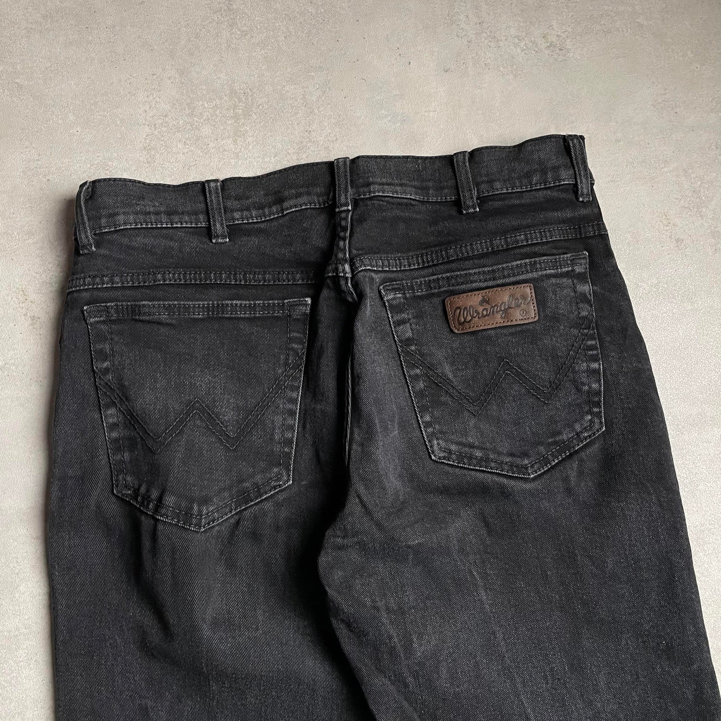 Wrangler fekete slim fit stretch farmernadrág
