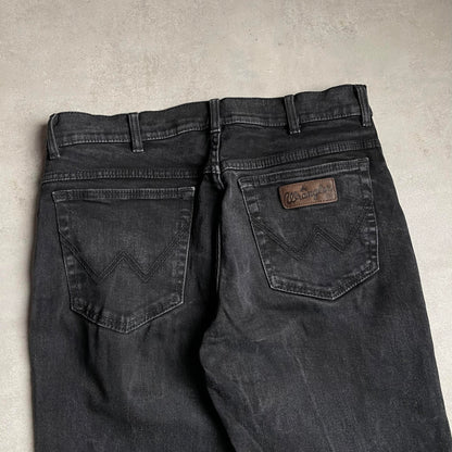 Wrangler fekete slim fit stretch farmernadrág