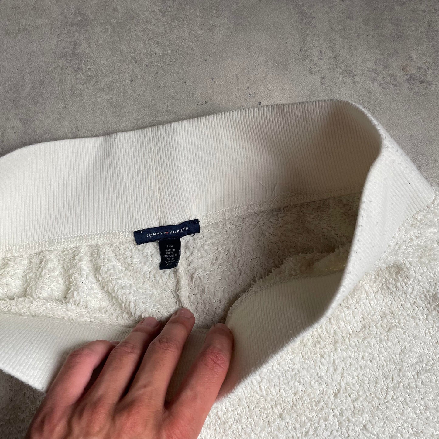 Tommy Hilfiger szőrmés high waist nadrág