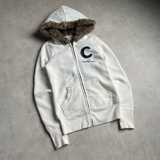 Appel's y2k szőrmés zipup hoodie