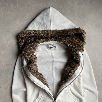 Appel's y2k szőrmés zipup hoodie