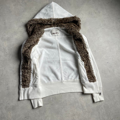 Appel's y2k szőrmés zipup hoodie