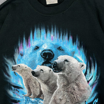 Vintage Hanes Alaska jegesmedvés pulóver