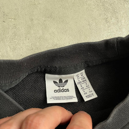 Adidas fekete leopárdmintás crewneck