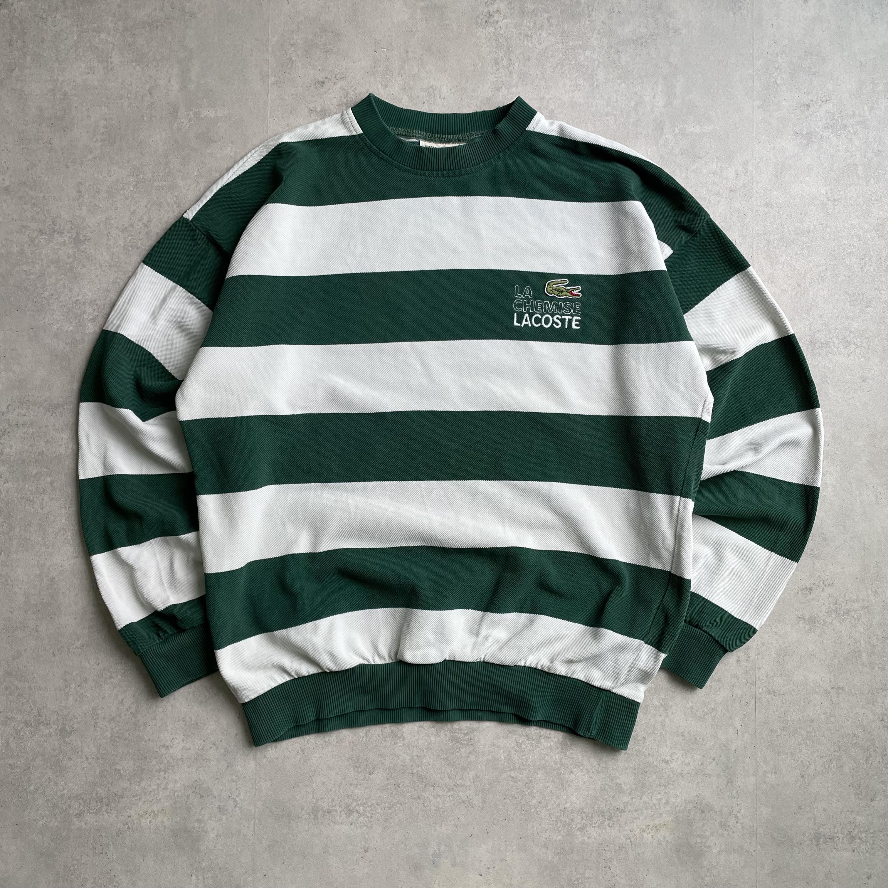 Vintage Chemise Lacoste csíkos crewneck