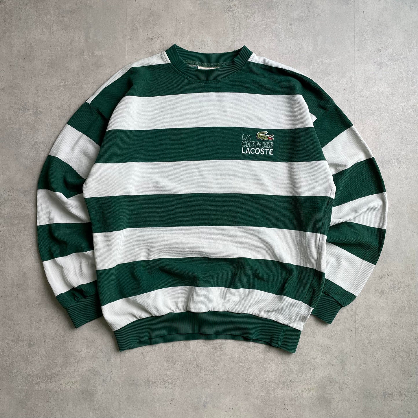 Vintage Chemise Lacoste csíkos crewneck