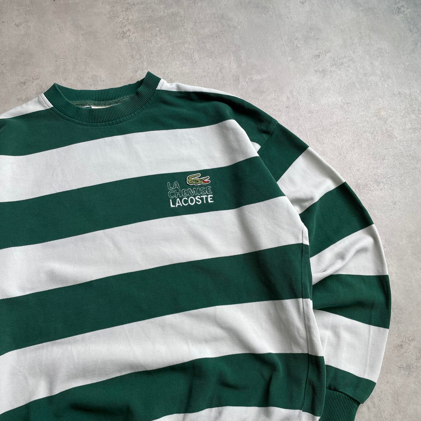 Vintage Chemise Lacoste csíkos crewneck