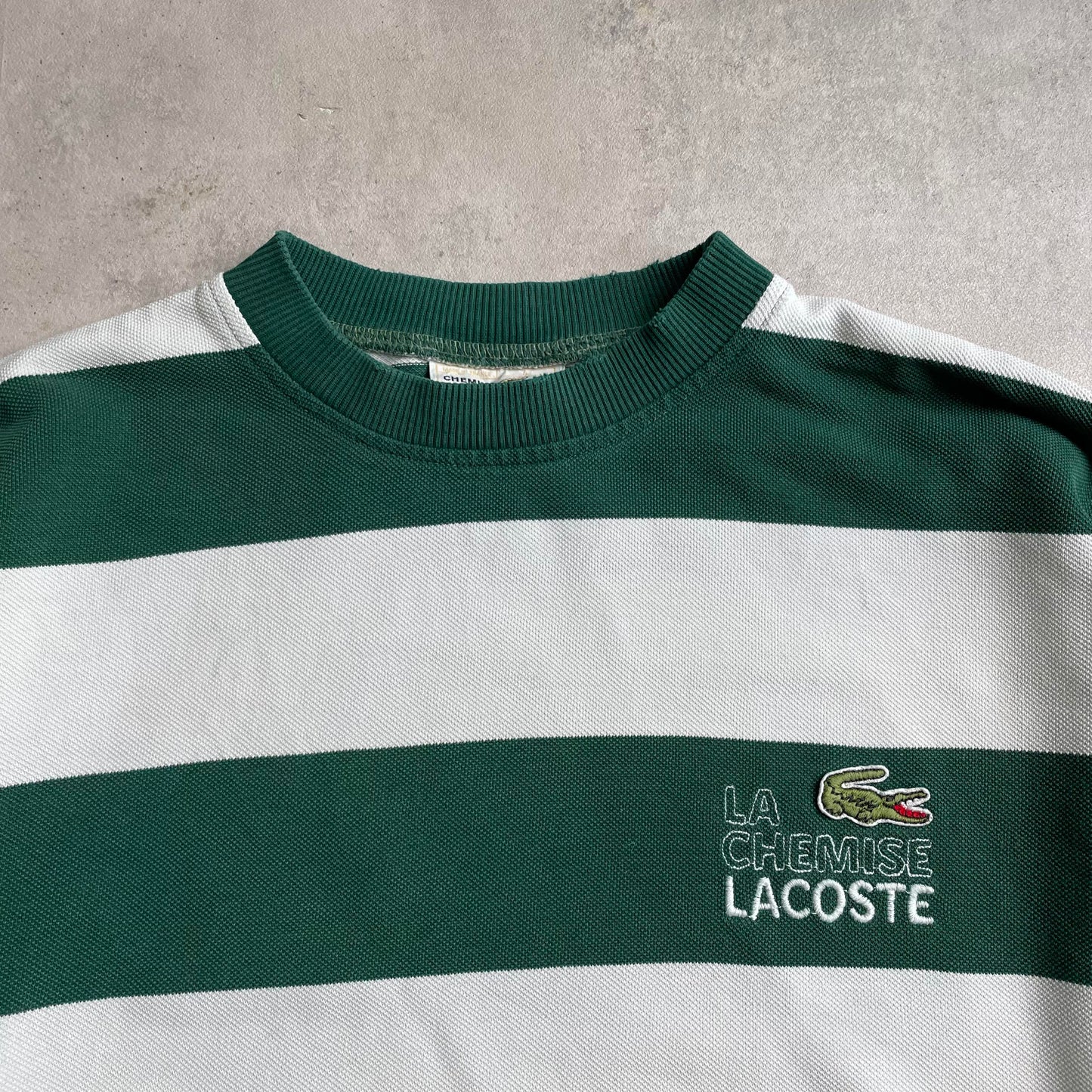 Vintage Chemise Lacoste csíkos crewneck