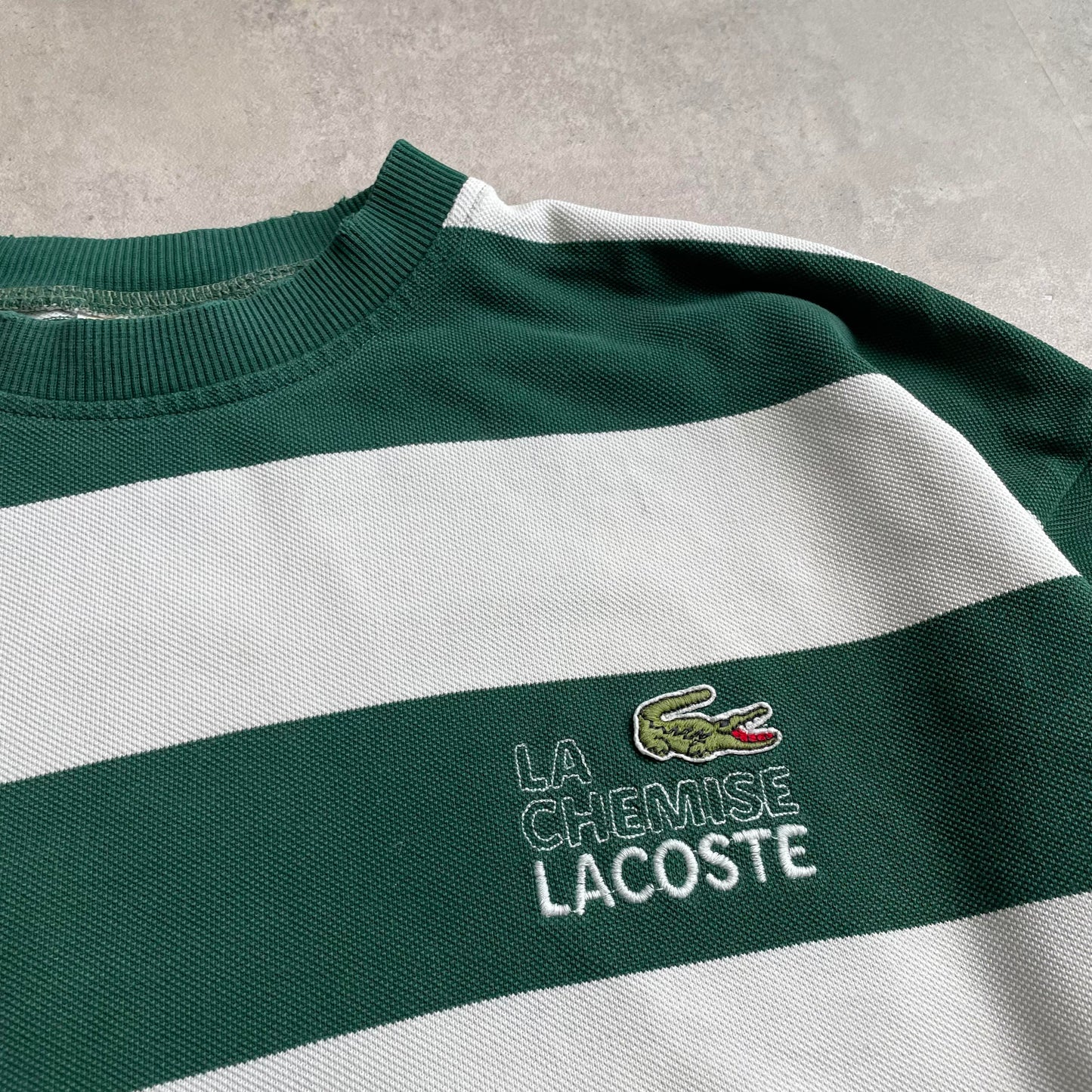 Vintage Chemise Lacoste csíkos crewneck