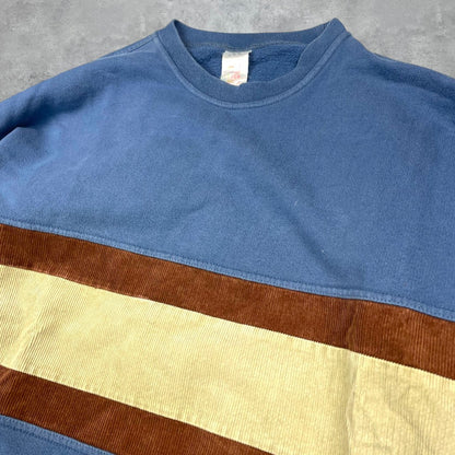 Vintage Adidas kordcsíkos pulóver