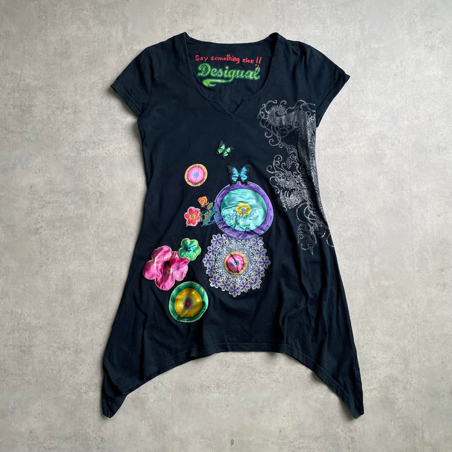 Desigual y2k hosszított póló