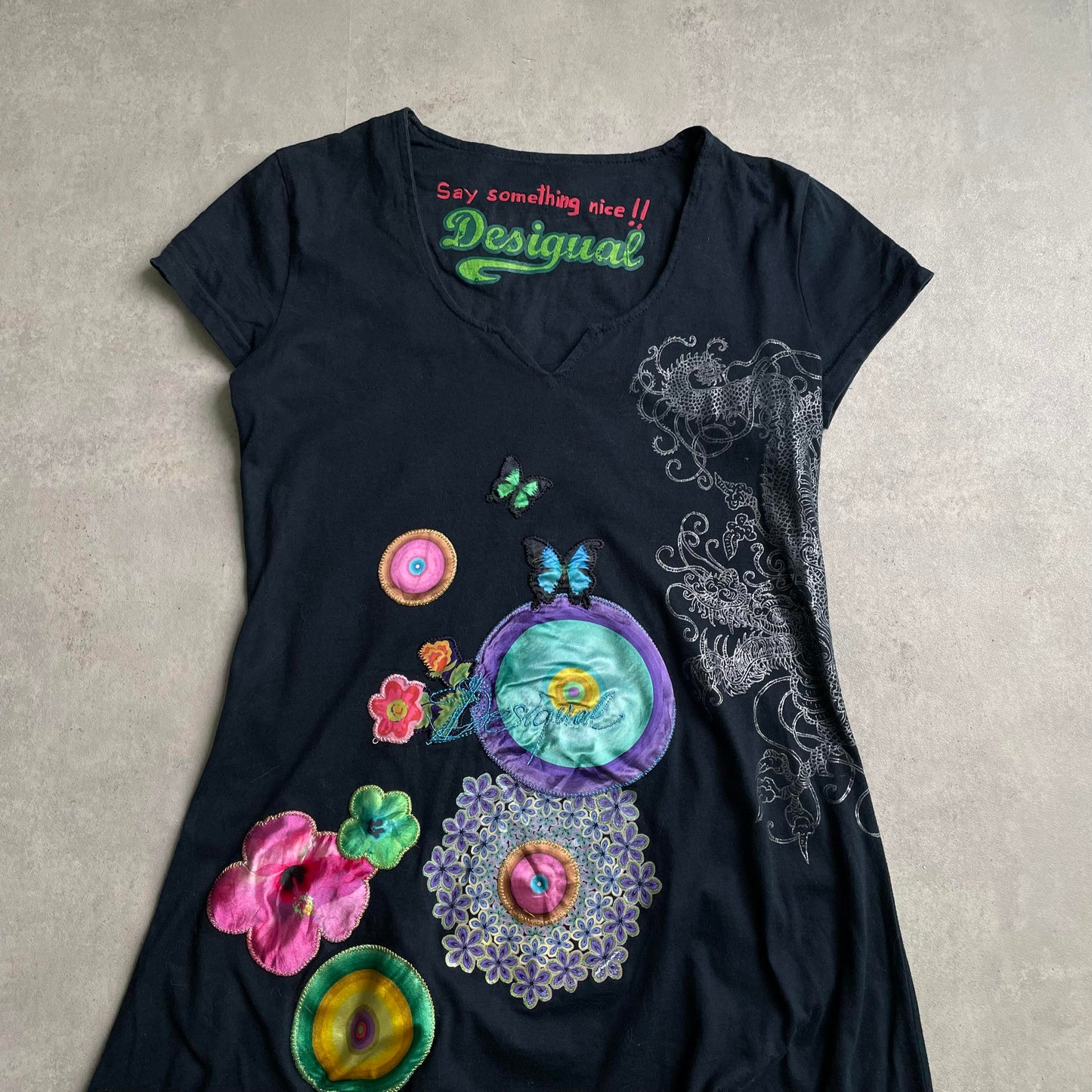 Desigual y2k hosszított póló